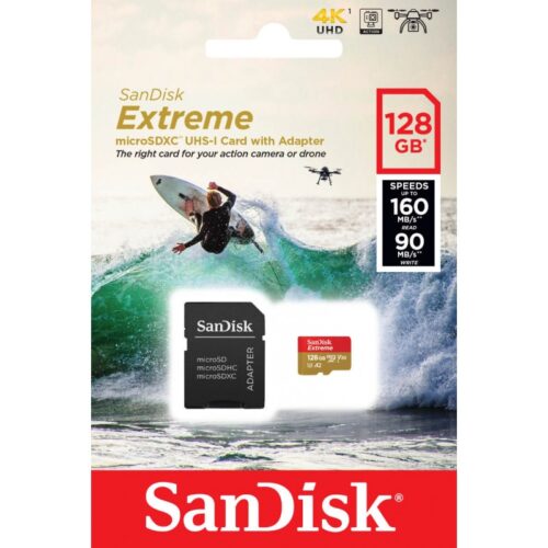55 Karta pamięci SanDisk Extreme microSDXC 190/90 MB/s 128 GB