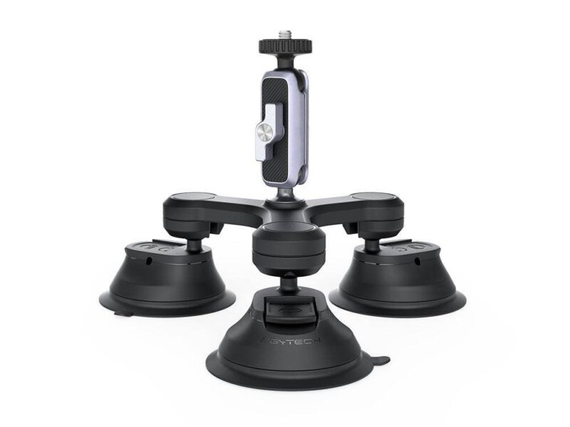 Wynajem mocowanie przyssawka trójramienna PGYTECH do kamer sportowych