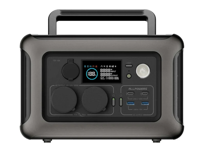 ALLPOWERSR600_3 Wynajem stacji zasilania Allpowers R600, 299 Wh, 600W