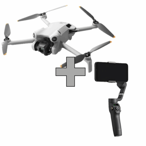 + (1) Wynajem dron DJI Mini 4 Pro + Gimbal DJI Osmo Mobile 6
