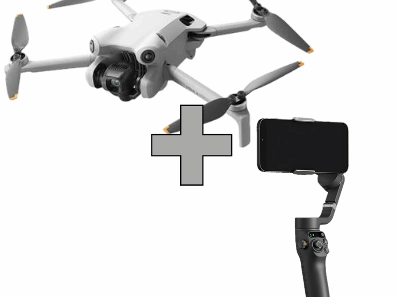 Wynajem dron DJI Mini 4 Pro + Gimbal DJI Osmo Mobile 6