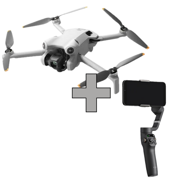 + (1) Wynajem dron DJI Mini 4 Pro + Gimbal DJI Osmo Mobile 6