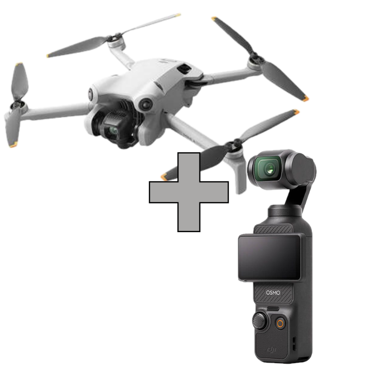 + (2) Wynajem dron DJI Mini 4 Pro + kamera DJI Pocket 3