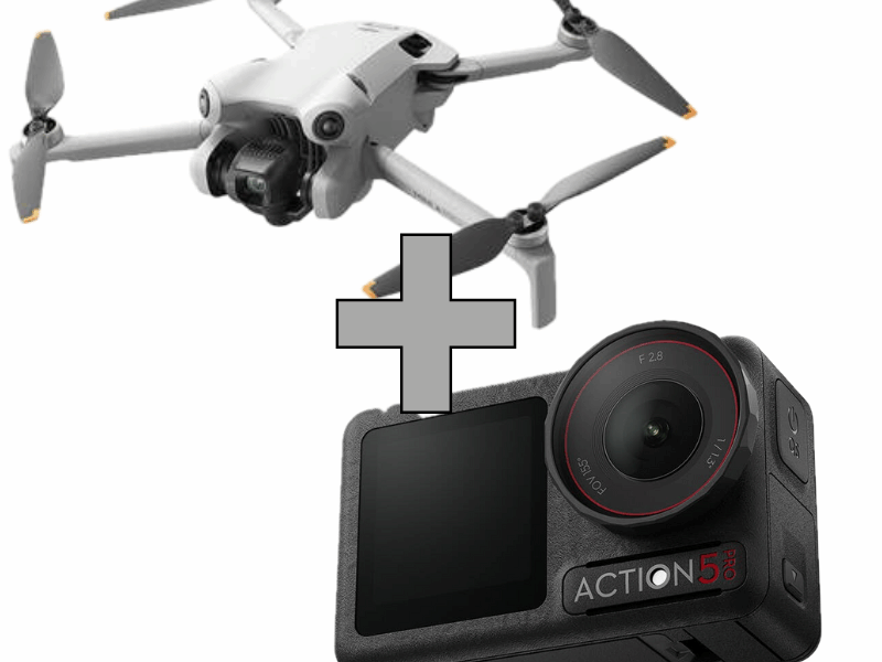 Wynajem dron DJI Mini 4 Pro + kamera DJI Action 5 Pro