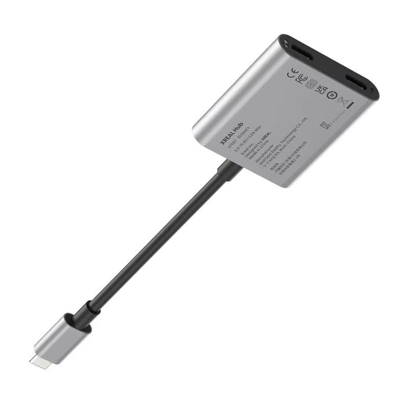 Wynajem okularów AR XREAL 1S + Adapter XREAL HUB USB-C PD 45W